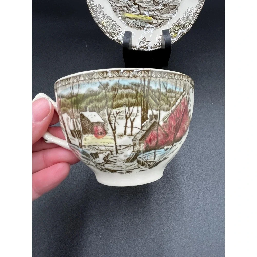 Johnson Brothers Friendly Village Teacup Set - The Ice House English China
